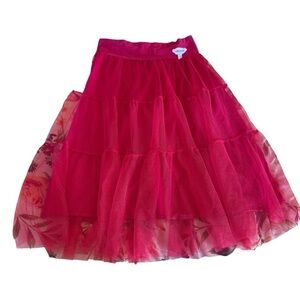 Naartjie girls size 9 year old (10) pink tulle maxi skirt